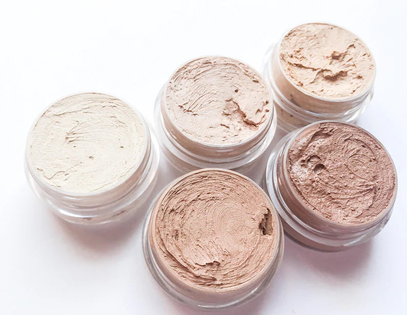 Cream Foundation Concealer || Organic and Wild Harvested || Plant and Mineral Based || Titanium Dioxide Free